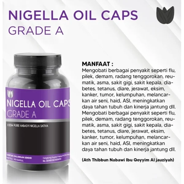 Habbatussauda oil caps gradeA habbatussauda minyak terbaik